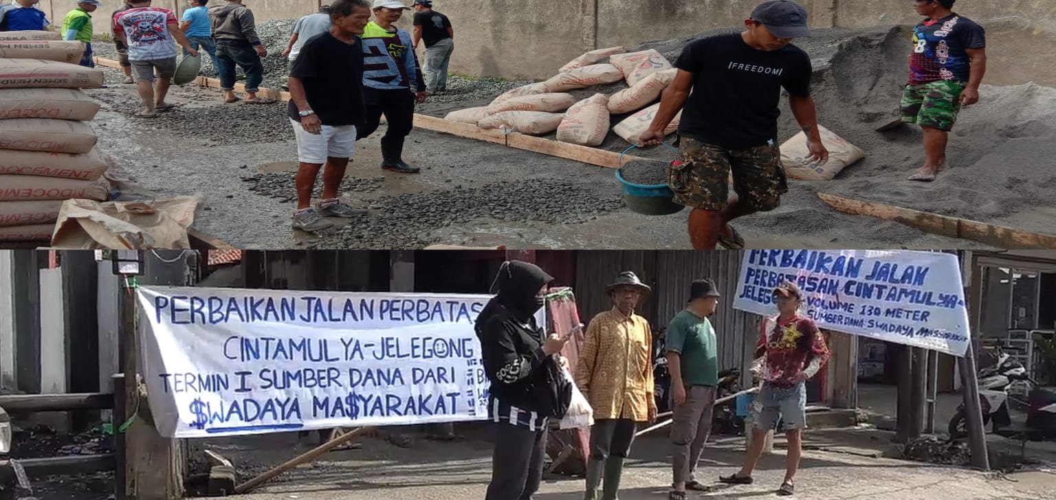 Dinilai Luput Perhatian Pemerintah, Warga Cinta Mulya Patungan Perbaiki Jalan Sepanjang 130 Meter