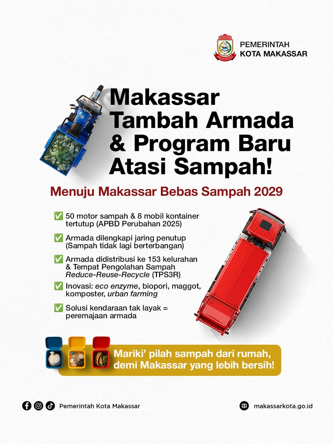 Pemerintah Kota Makassar Terus Memperkuat Langkah Menuju Target Kota Bebas Sampah 2029