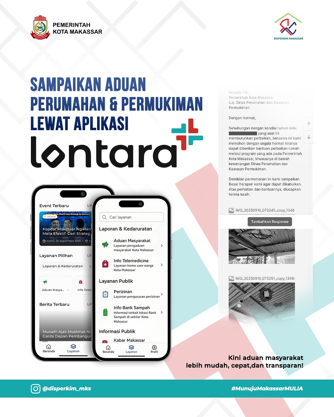 Pemkot Makassar Permudah Aduan Perbaikan Rumah Lewat LONTARA+