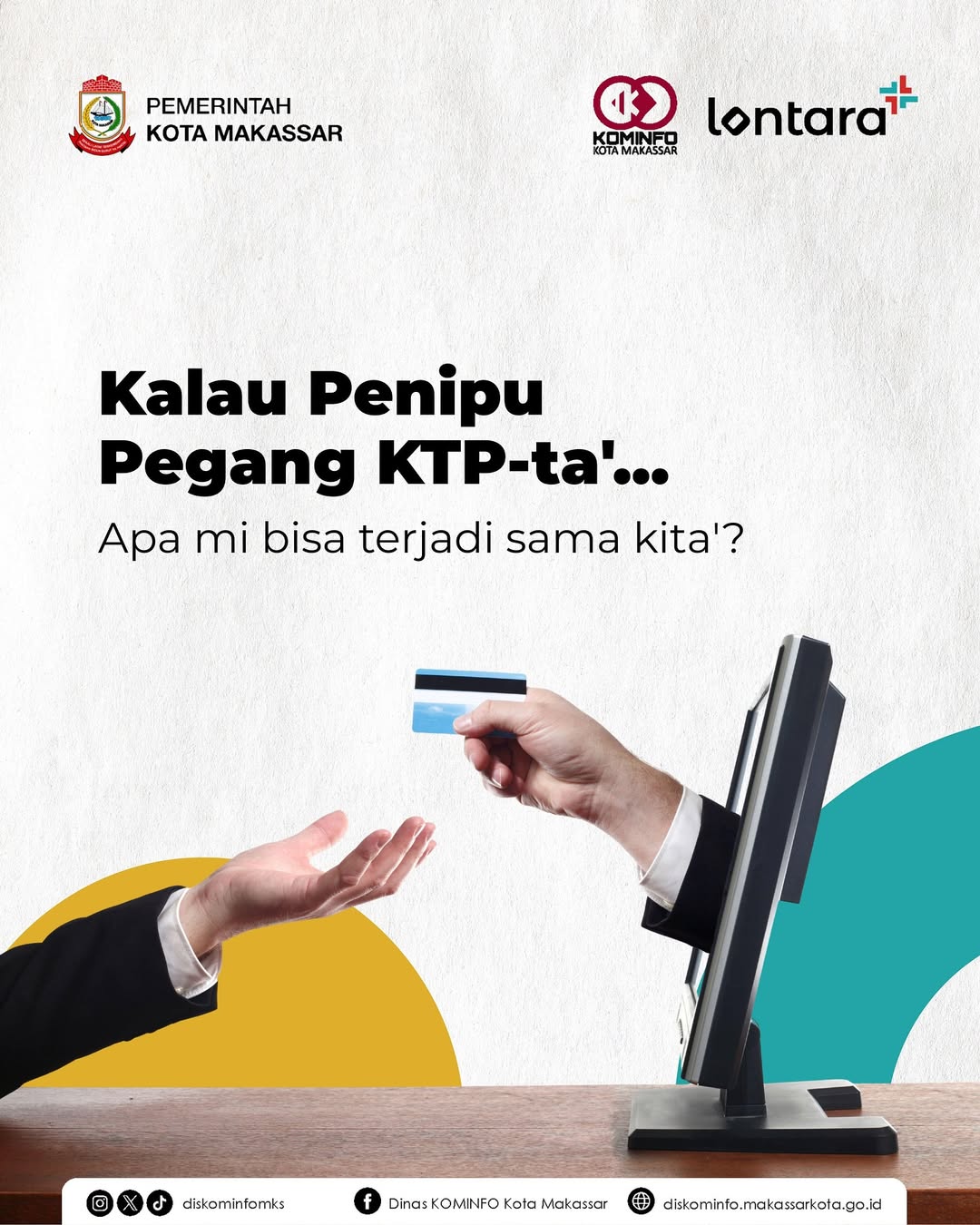Jaga KTP-ta', Diskominfo Makassar Ingatkan Risiko Penyalahgunaan Data