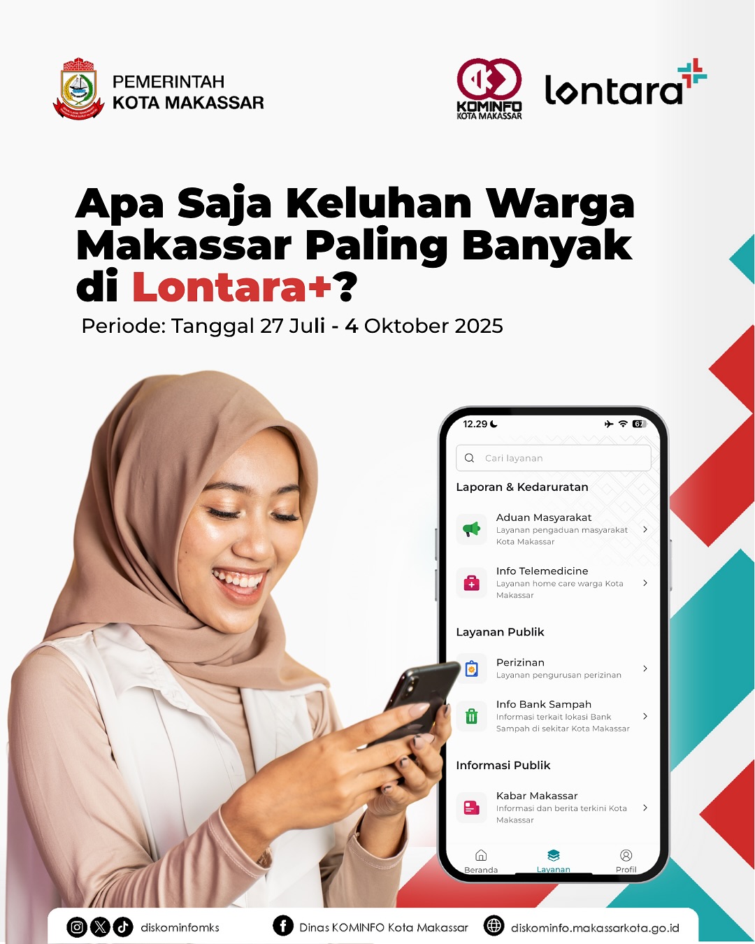 Diskominfo Makassar Ungkap Keluhan Warga Paling Banyak di Lontara+