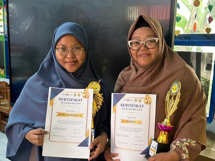 2 Guru TKIT Al-Fadiyah Juara Lomba Peer Teaching KKG Gugus Wilayah III Sombaopu
