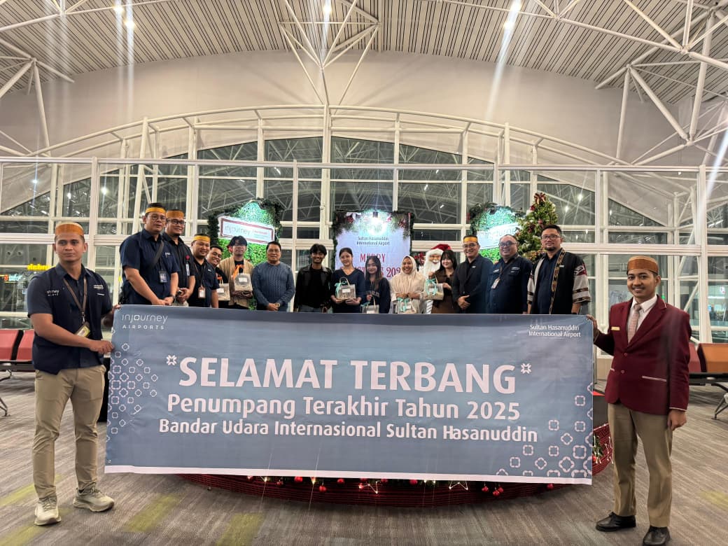Sambut 2026, Bandara Sultan Hasanuddin Gelar Pelepasan dan Penyambutan Penumpang