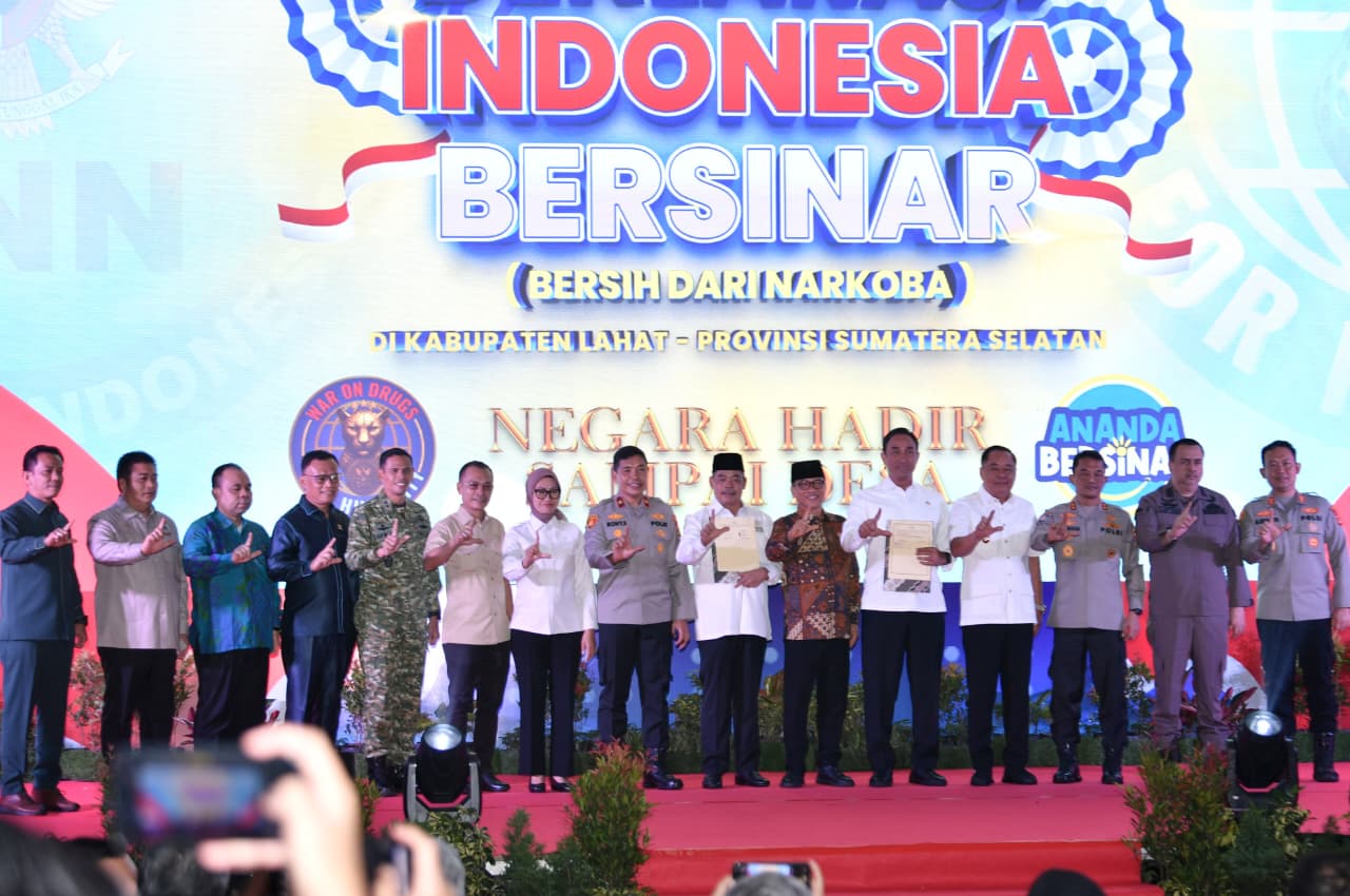 Deklarasi Indonesia Bersinar di Lahat, Mendes Gaungkan Perang Melawan Narkoba dari Desa
