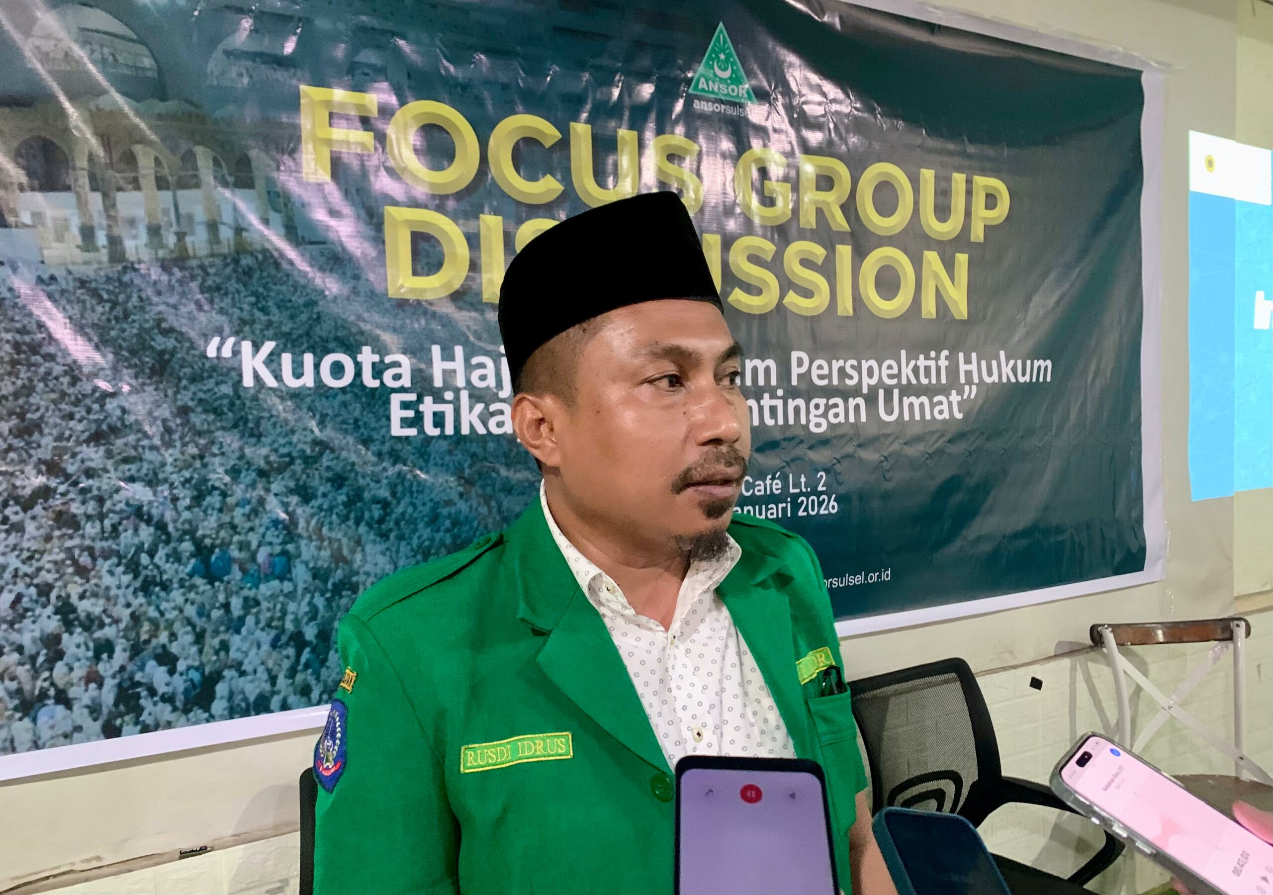 Polemik Kuota Haji, Ketua GP Ansor Sulsel Duga Gus Yaqut Dikriminalisasi