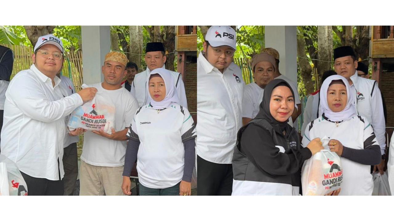 Gandi Rusdi Pimpin Safari Ramadan PSI Sulsel, Sri DewiYanti Tegas Ratakan Kemenangan — Warga Jeneponto Bahagia