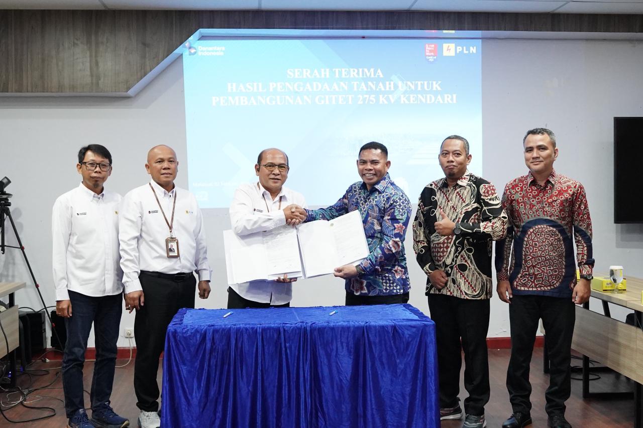 PLN UIP Sulawesi Terima Hasil Pengadaan Tanah GITET 275 kV Kendari