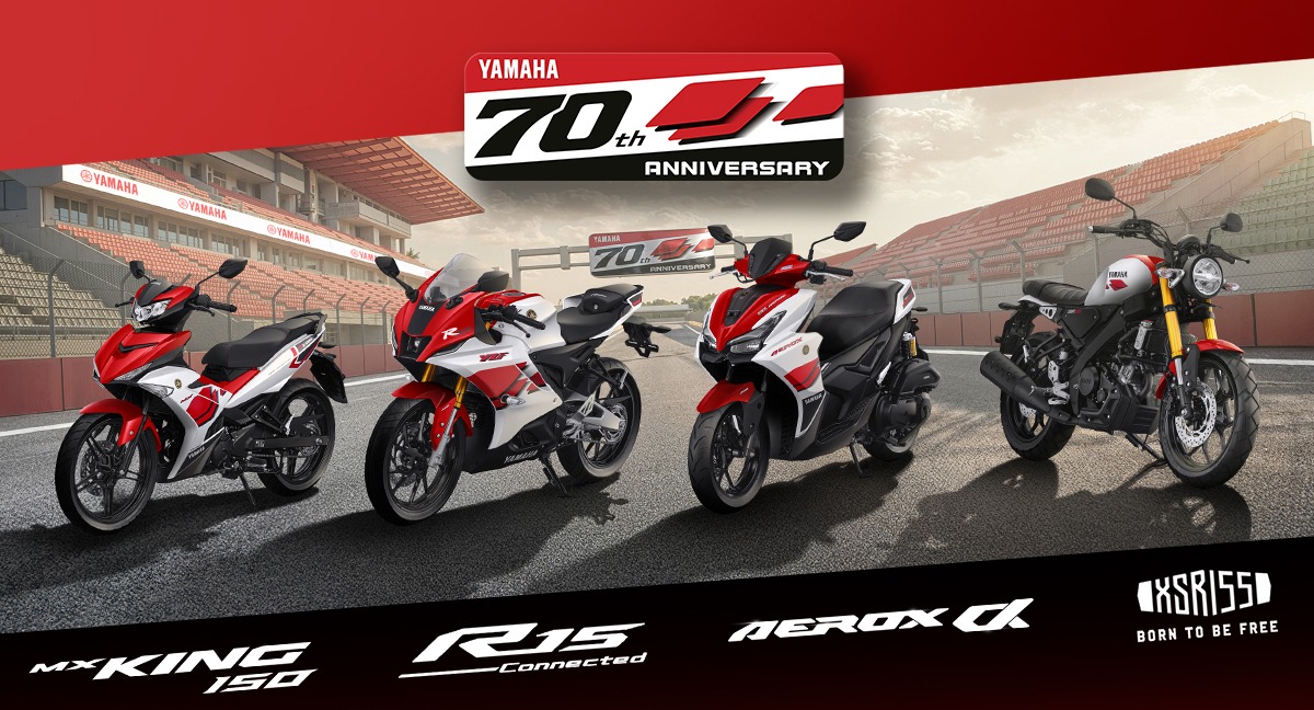 Yamaha Anniversary 70 Tahun, Livery Ikonik Edisi Spesial Resmi Mengaspal