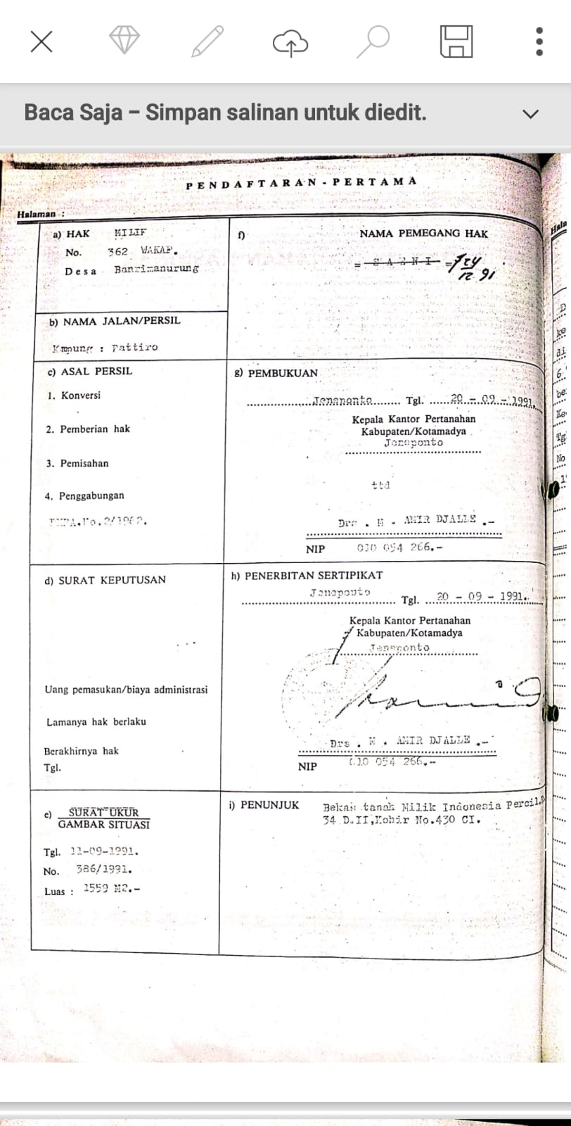 PENGUMUMAN BERITA KEHILANGAN