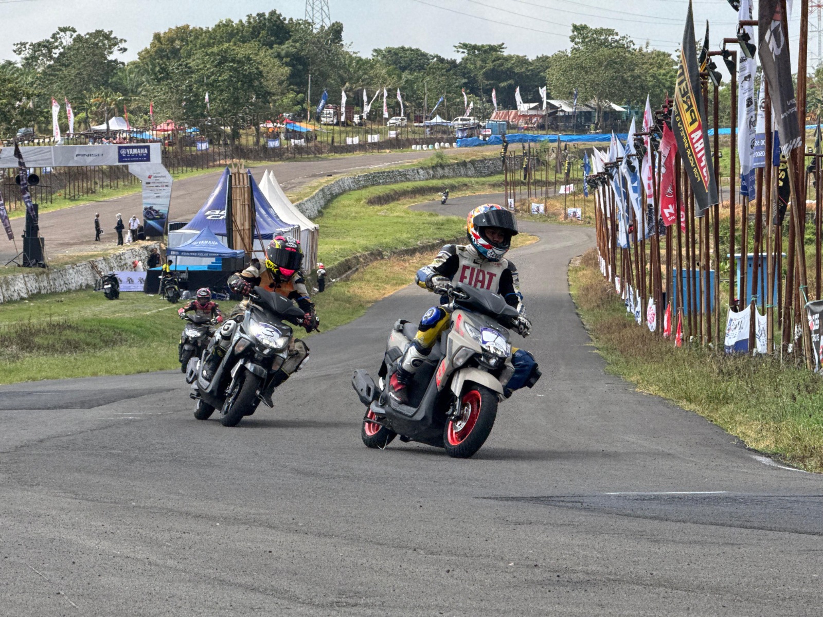 Seri Perdana Yamaha Cup Race di Daerah Sidrap, Sulawesi Selatan Pada Hari Minggu Pagi (19/4/2026).