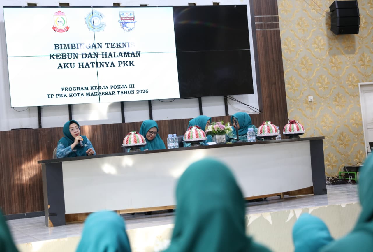 TP PKK Kota Makassar Gelar Bimbingan Teknis (Bimtek) Kebun dan Halaman Aku Hatinya PKK