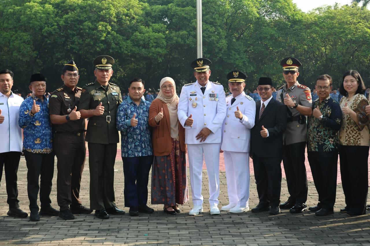 Wakil Wali Kota Bekasi Pimpin Upacara Peringatan Hari Otonomi Daerah 2026