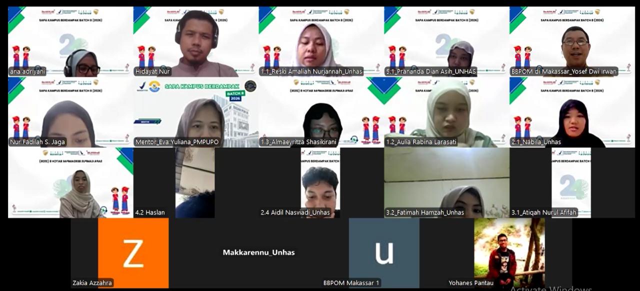 SAPA Kampus Berdampak: Kolaborasi BBPOM Makassar dan Mahasiswa Unhas Bantu UMK Naik Kelas 