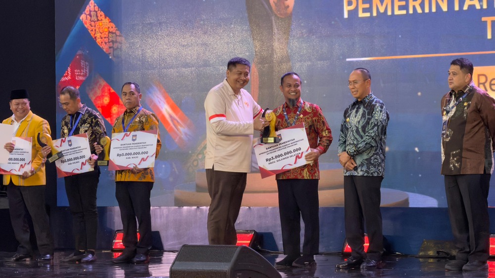 Sulsel Raih Terbaik 1 Creative Financing Regional Sulawesi, Kantongi Insentif Rp3 Miliar dari Kemendagri