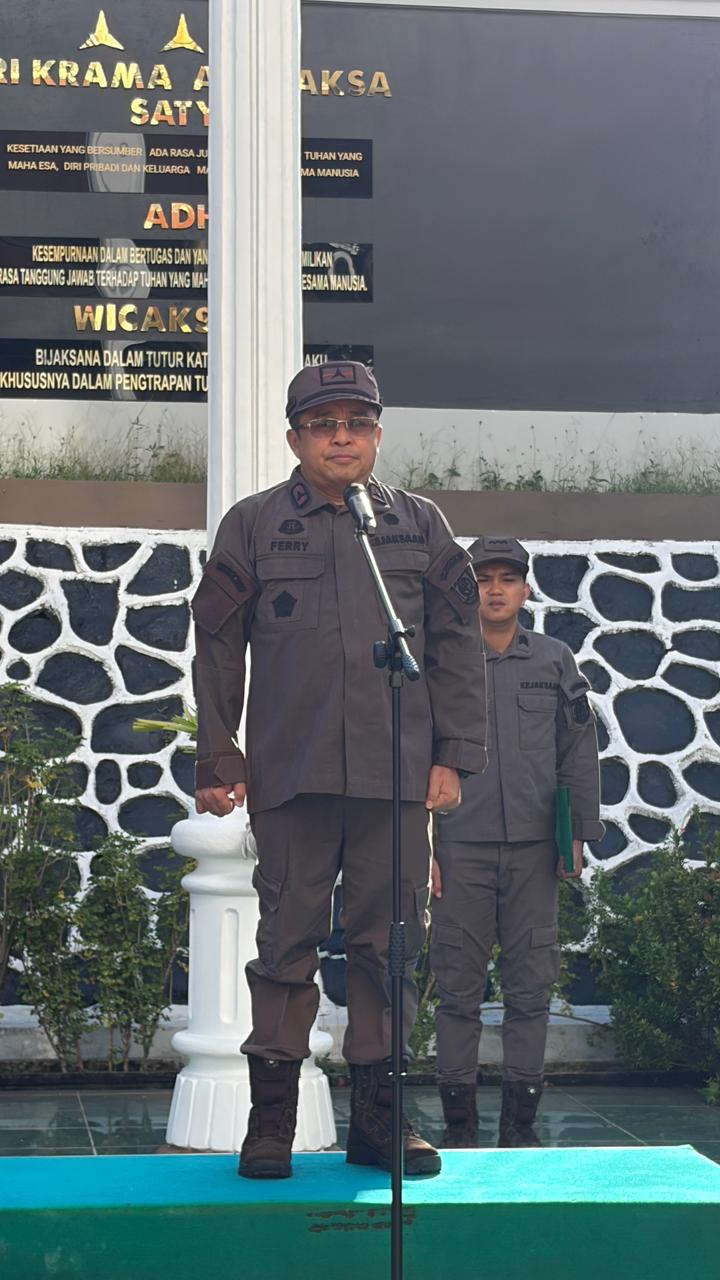 Wakajati Ferry Tass Dt. Toembidjo Pimpin Upacara HUT Persatuan Jaksa Indonesia Wilayah Hukum Kejati Sulawesi Utara