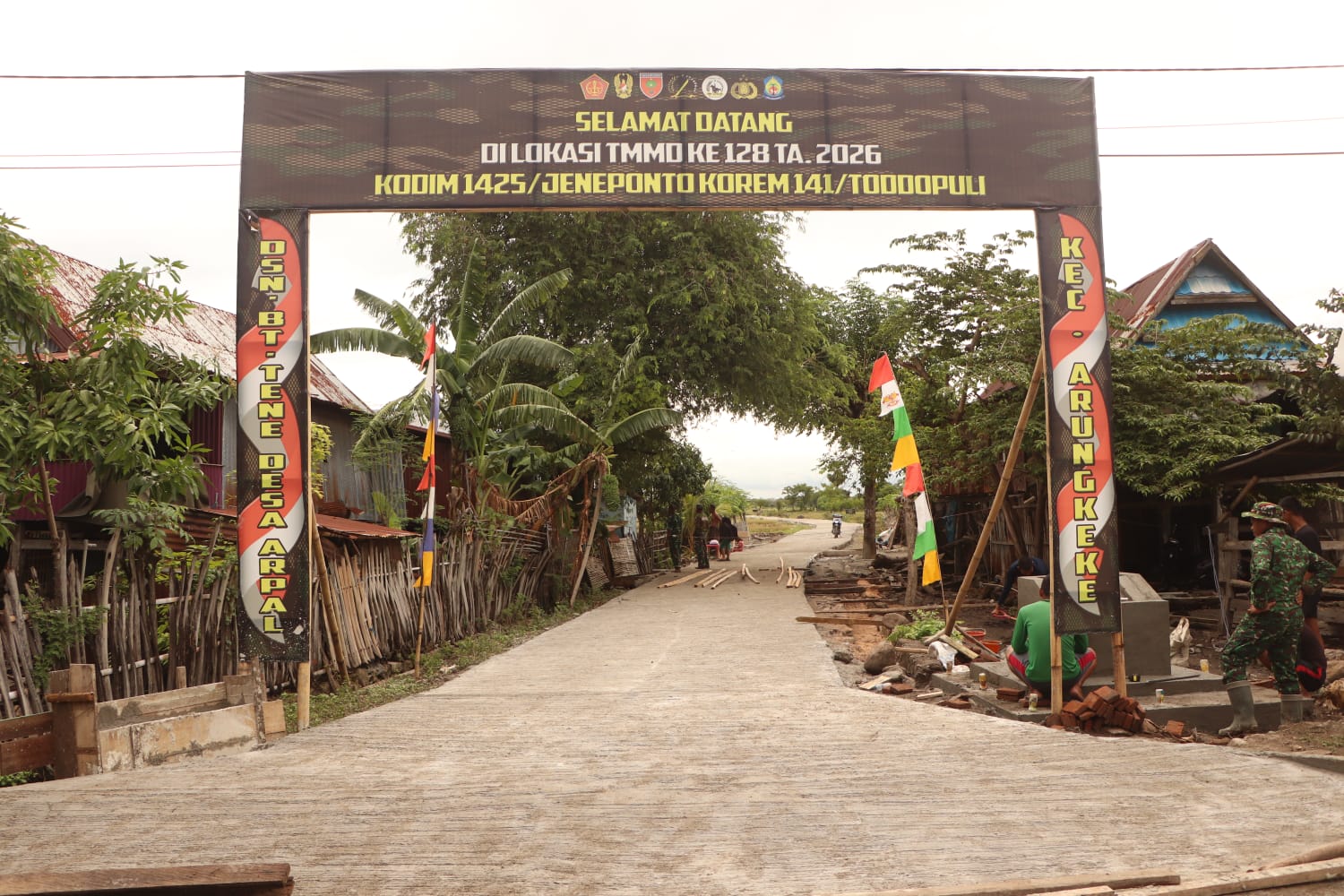 1.100 Meter Jalan Harapan Tuntas, TMMD ke-128 Kodim Jeneponto Menyambungkan Dua Desa