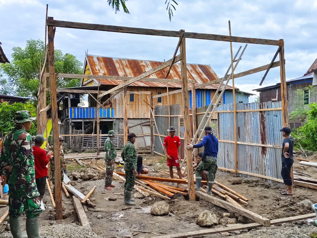 TMMD ke-128 Jeneponto: Bentuk Harapan Baru, Rumah Dg Tompo Kini Capai 30 Persen