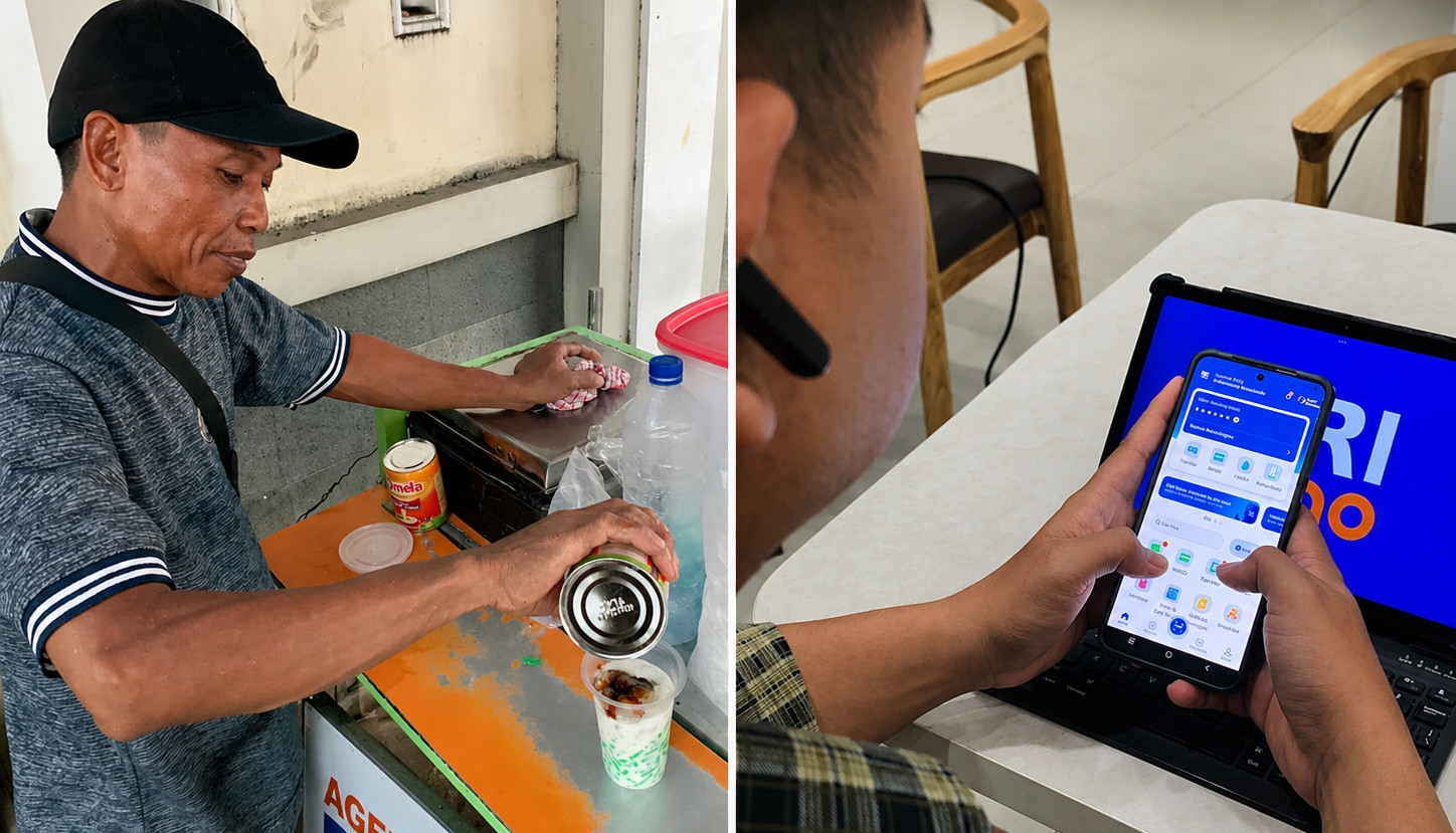 Digitalisasi Menyatukan: QRIS di Gerobak Cendol, BRImo di Tangan Mahasiswa