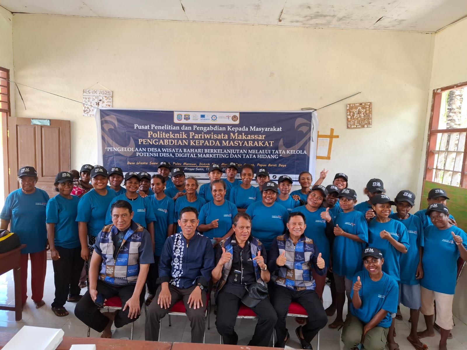 Politeknik Pariwisata Makassar Gelar Program Pengabdian Kepada Masyarakat (PKM) di Kampung Sawundarek, Kabupaten Raja Ampat yang Berlangsung Pada 17-18 Mei 2026