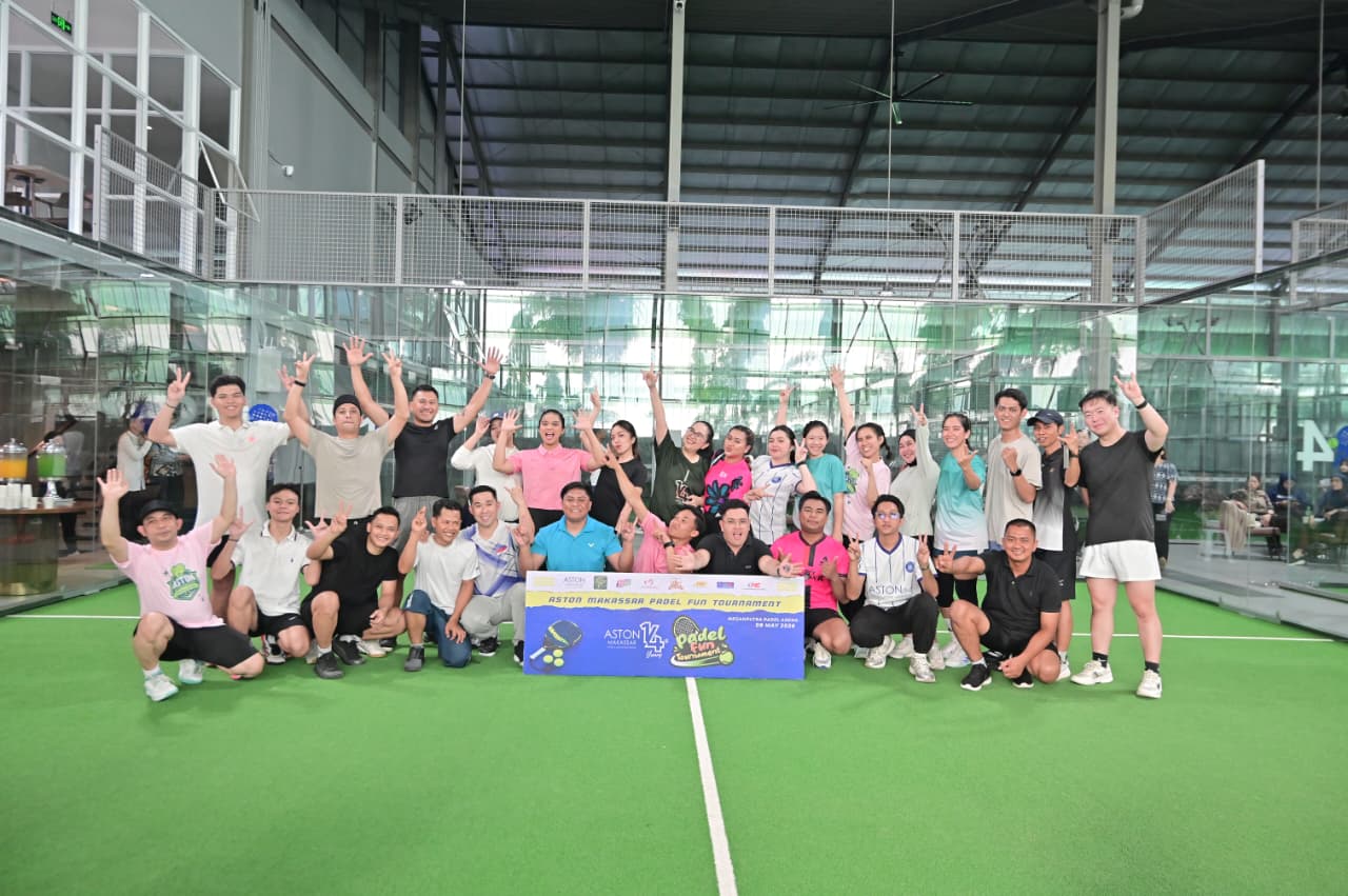Sambut HUT ke-14, Aston Makassar Hotel & Convention Center Gelar Fun Padel Tournament