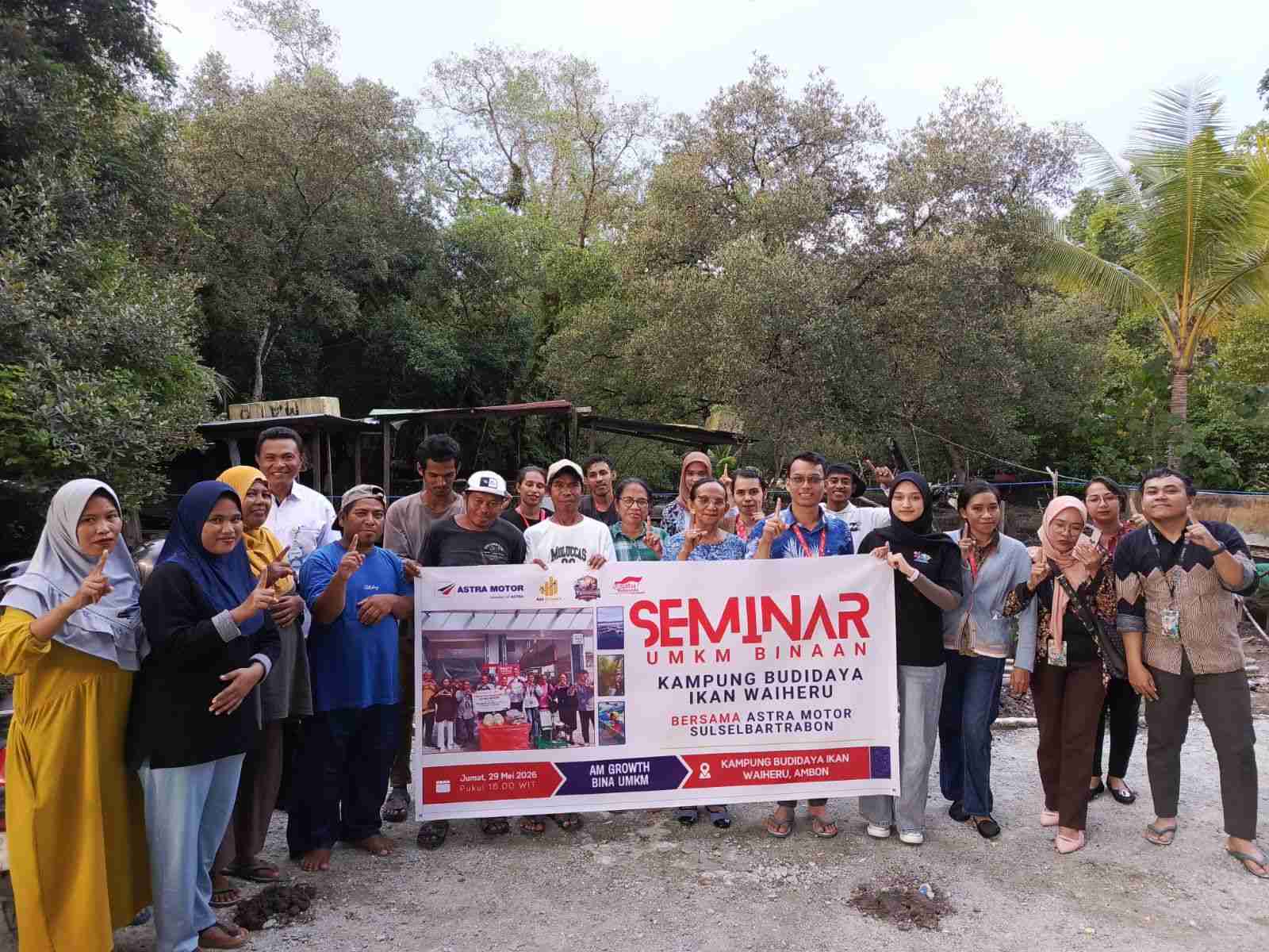 Asmo Sulsel Lanjutkan Pembinaan UMKM Lewat Seminar Bagi Kelompok Budidaya Ikan Waiheru Ambon