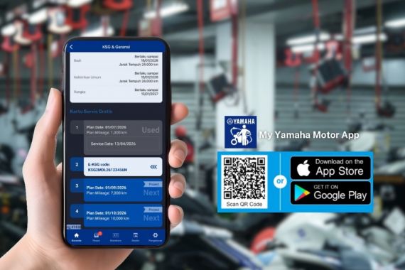 Yamaha Luncurkan Fitur E-KSG di Aplikasi My Yamaha Motor