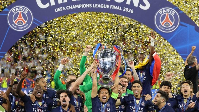 PSG Taklukkan Arsenal Lewat Drama Adu Penalti di Final Liga Champions