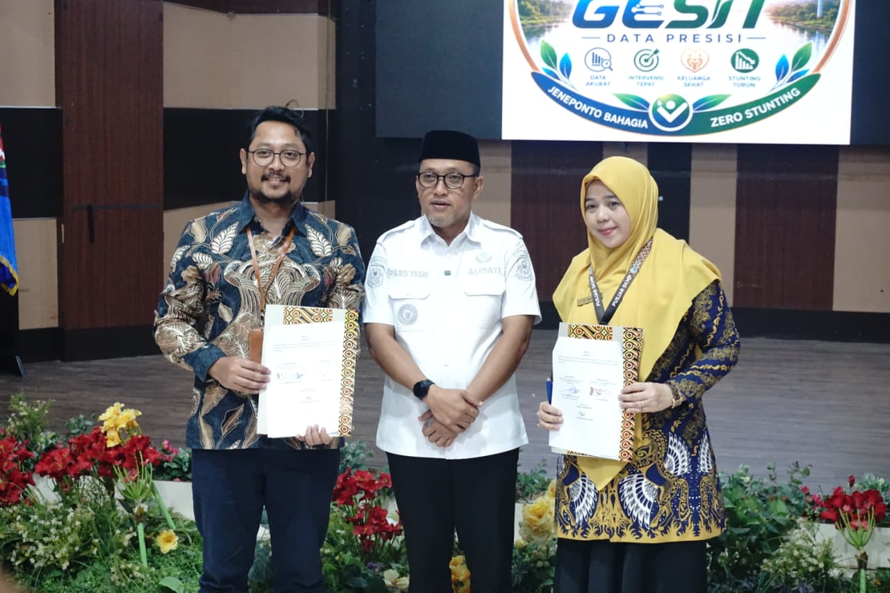 Bupati Jeneponto Canangkan Gerakan Orang Tua Asuh Cegah Stunting, Luncurkan Barcode Peduli GENTING