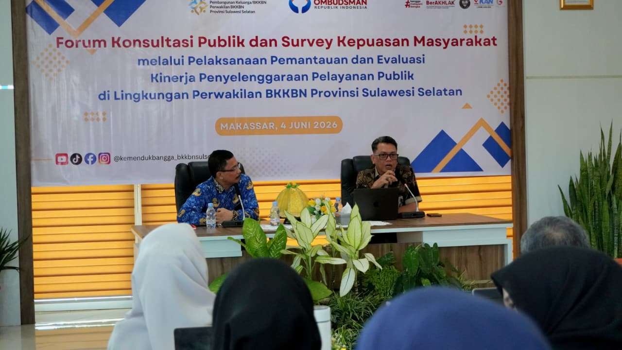Ombudsman Sulsel Dorong BKKBN Wujudkan Pelayanan Publik Berbasis Partisipasi Masyarakat