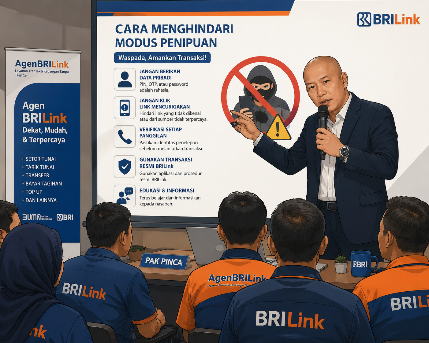 Jangan Klik, Jangan Percaya! Rahasia BRI Jeneponto Membentengi Nasabah dari Jerat Penipuan Digital